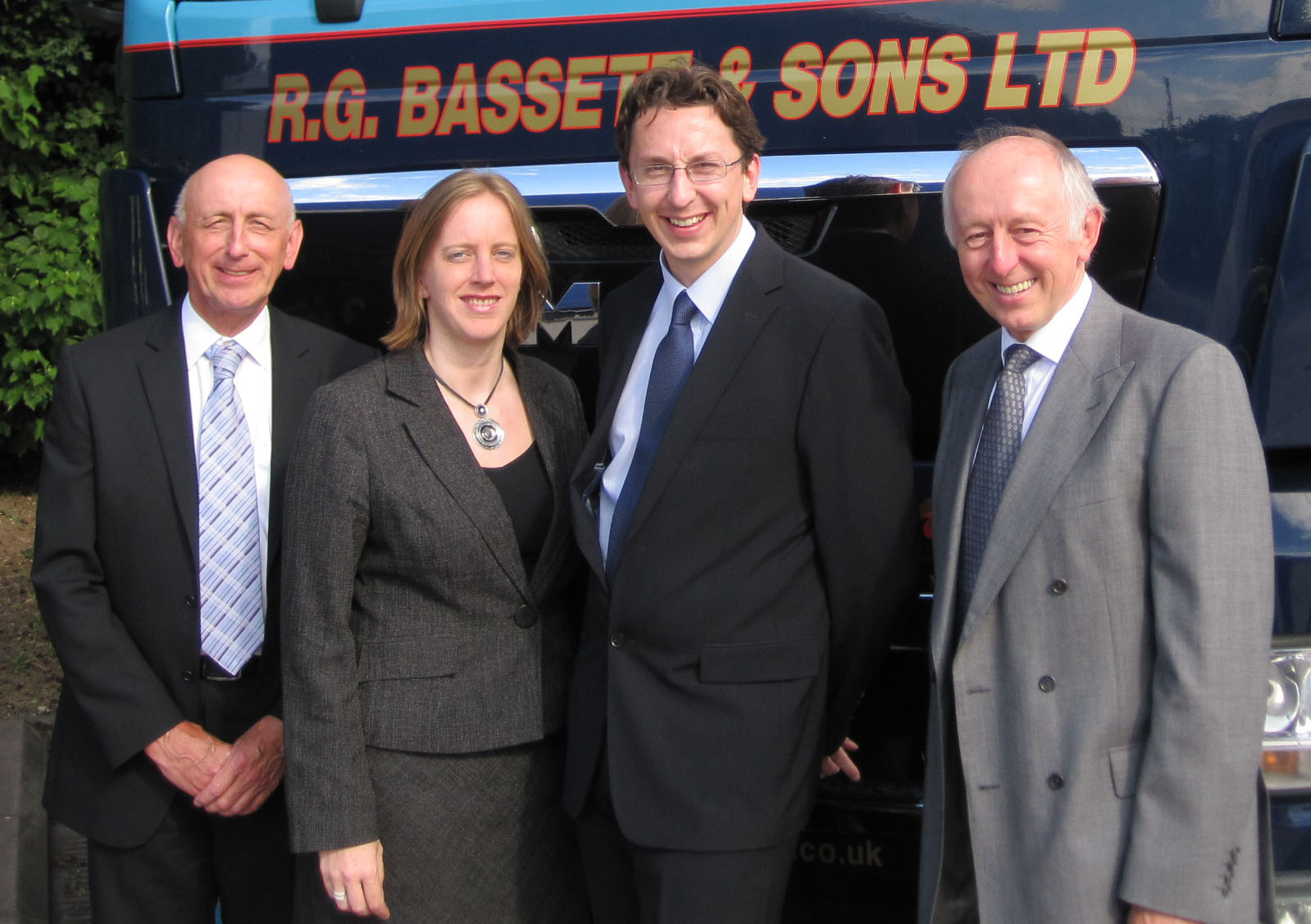 Claire and Laurence Bassett, fifth-generation Directors of RG Bassett & Sons, 2008