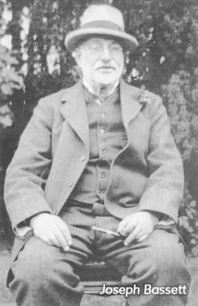 Joseph Bassett at Strongford Farm, Tittensor, circa 1897 — founder of RG Bassett & Sons